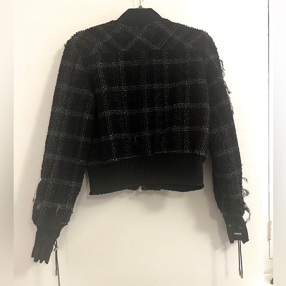 3.1 Phillip Lim zip up boucle-tweed bomber jacket size 2 - Picture 5 of 7